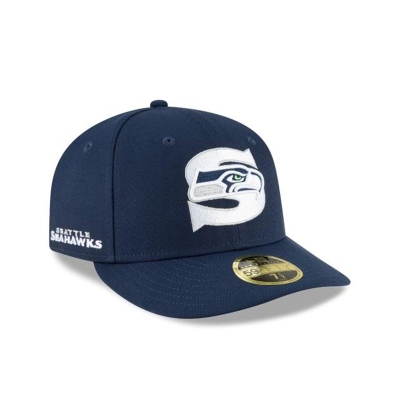 Seattle Seahawks Gorra | New Era NFL Logo Mix Low Profile 59fifty Fitted Cap Mexico - Azules